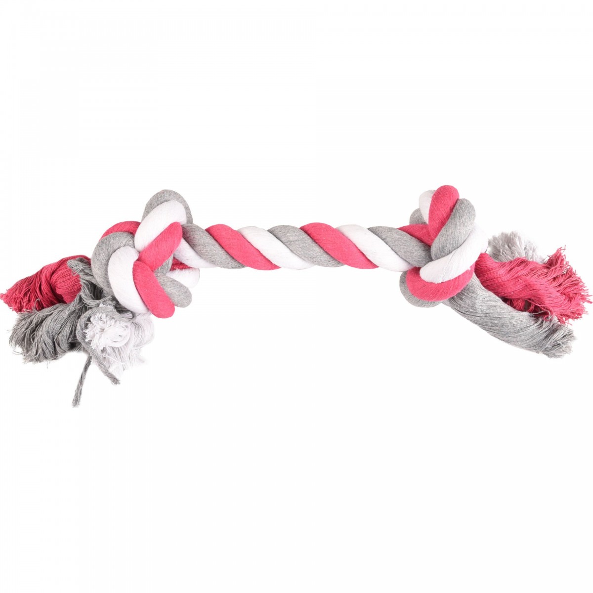 2 Düğümlü Pembe Gri İp Xl 40Cm