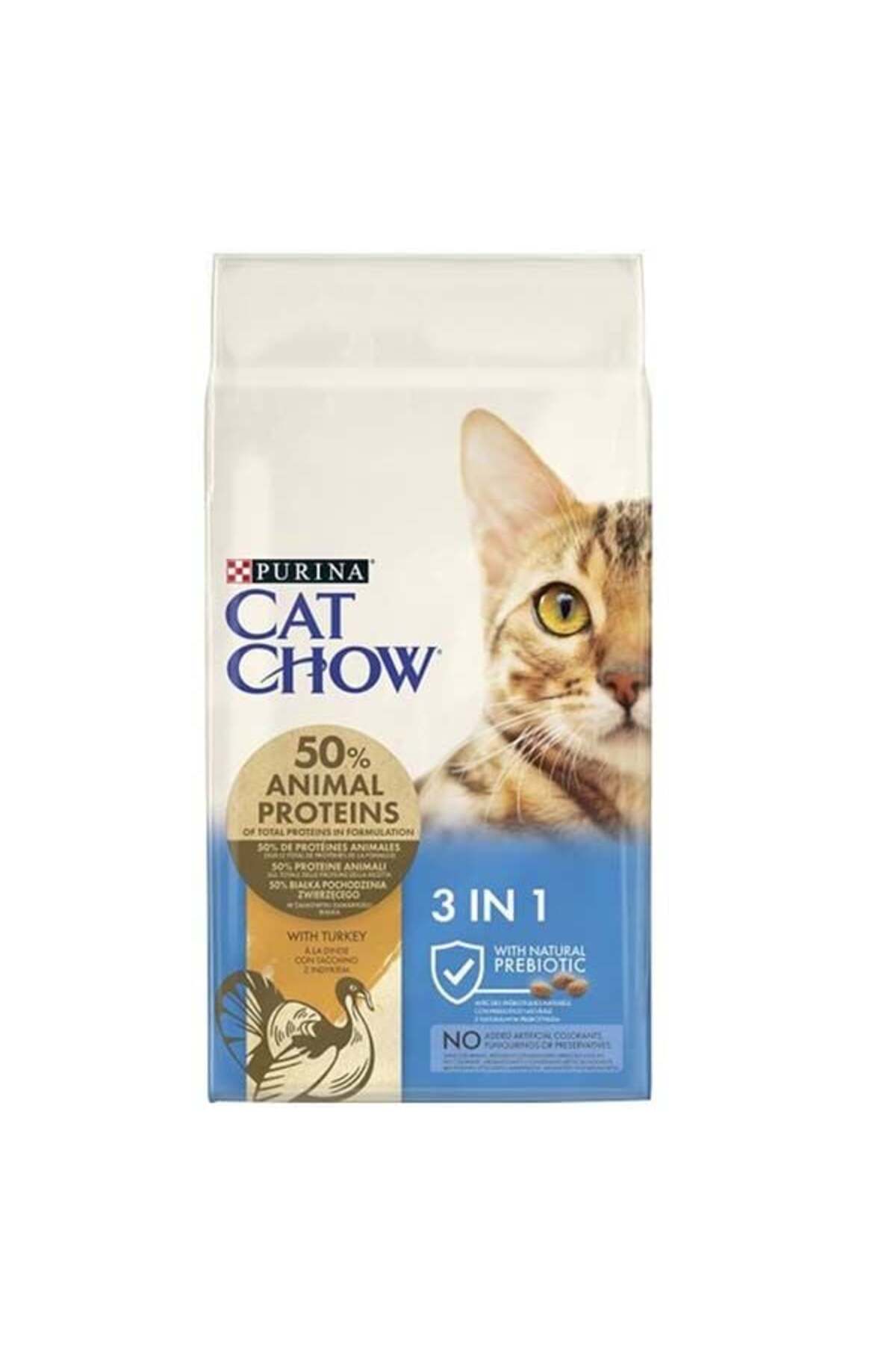 3 In 1 Hindili Preobiyotikli Yetişkin Kedi Maması 15 Kg 3 In 1 Hindili Preobiyotikli Yetişkin Kedi Maması 15 Kg