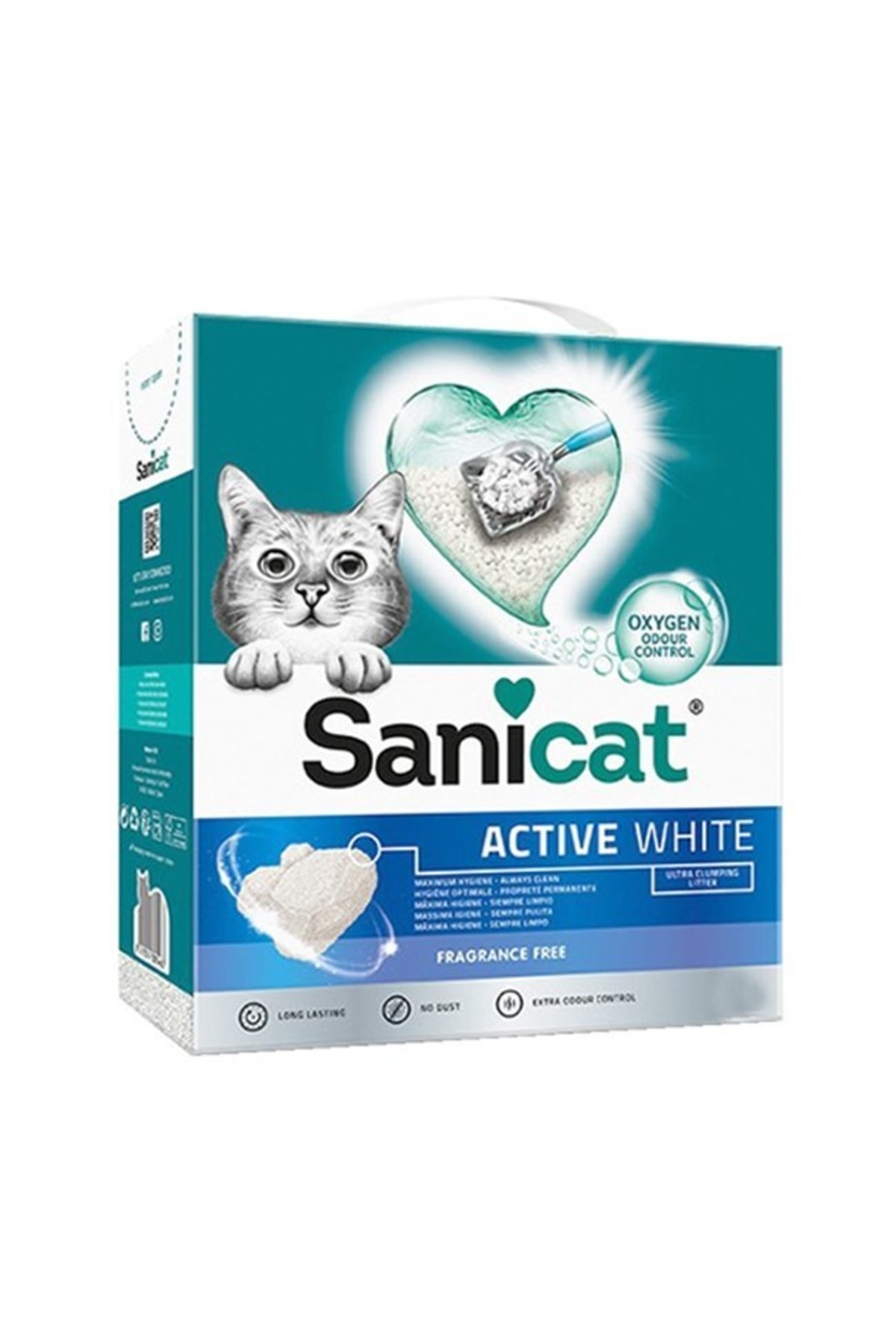 Sanicat Active White Kokusuz Kedi Kumu 6l