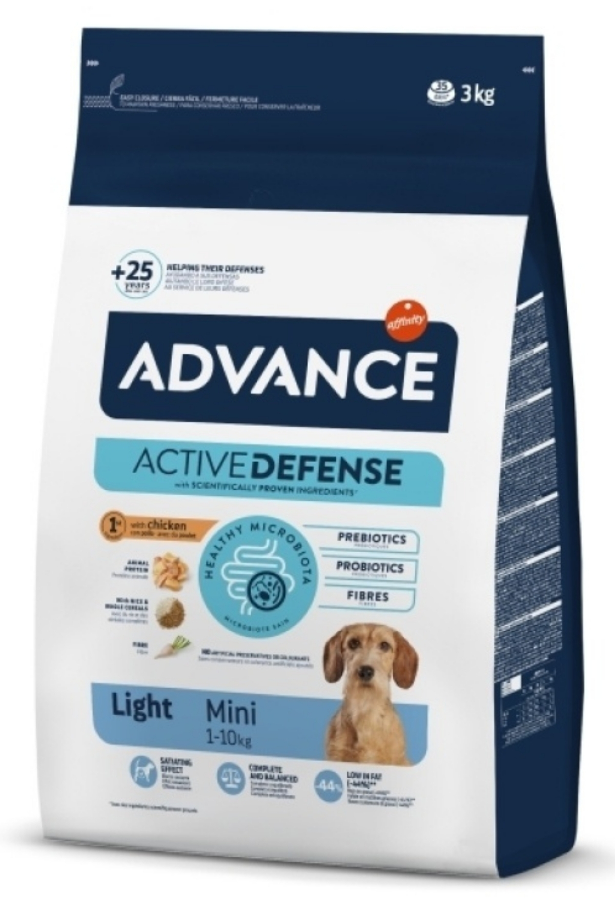 Advance Mini Light Tavuklu Küçük Irk Diyet Köpek Maması 3 Kg