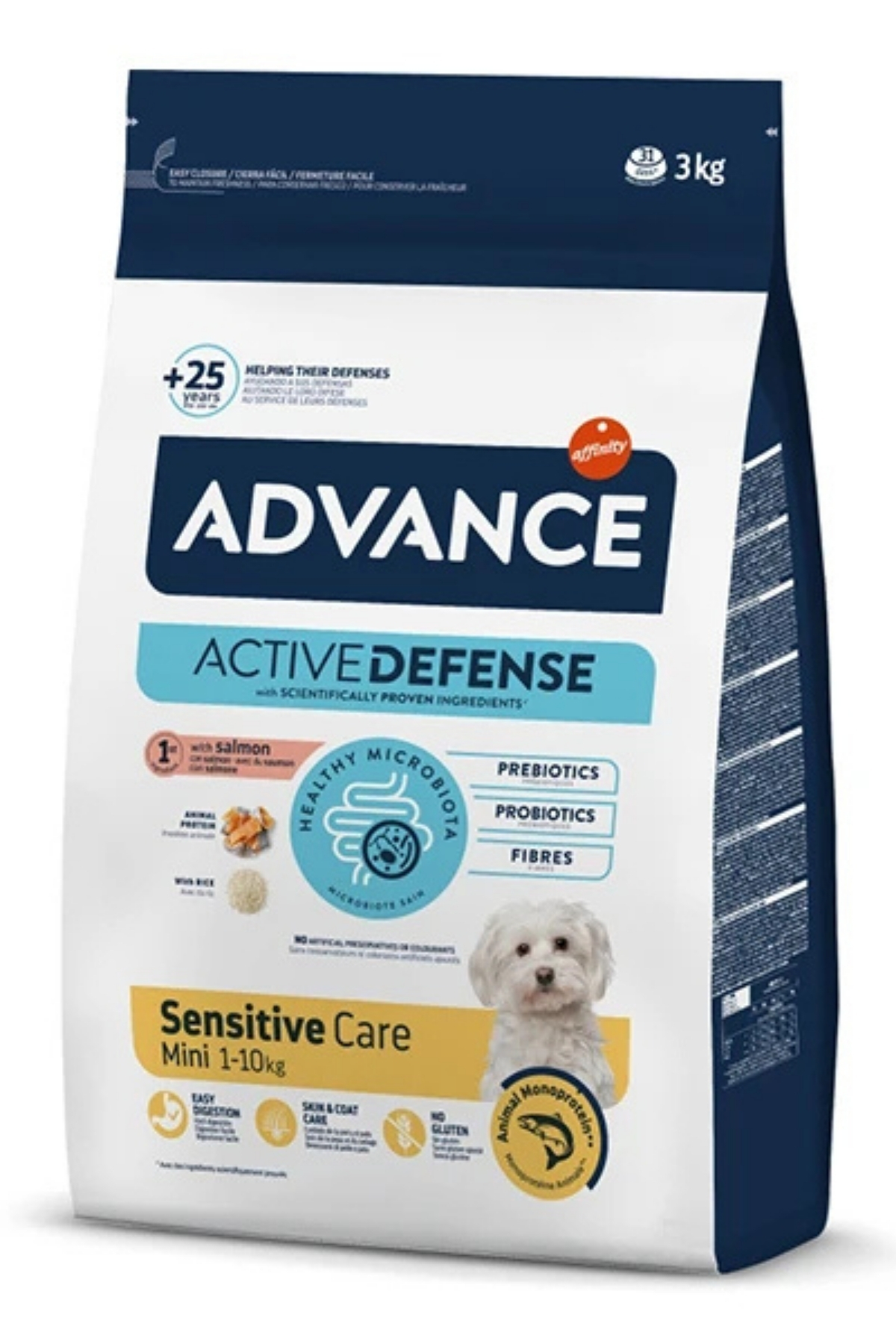 Advance Mini Sensitive Somonlu Küçük Irk Köpek Maması 3 Kg