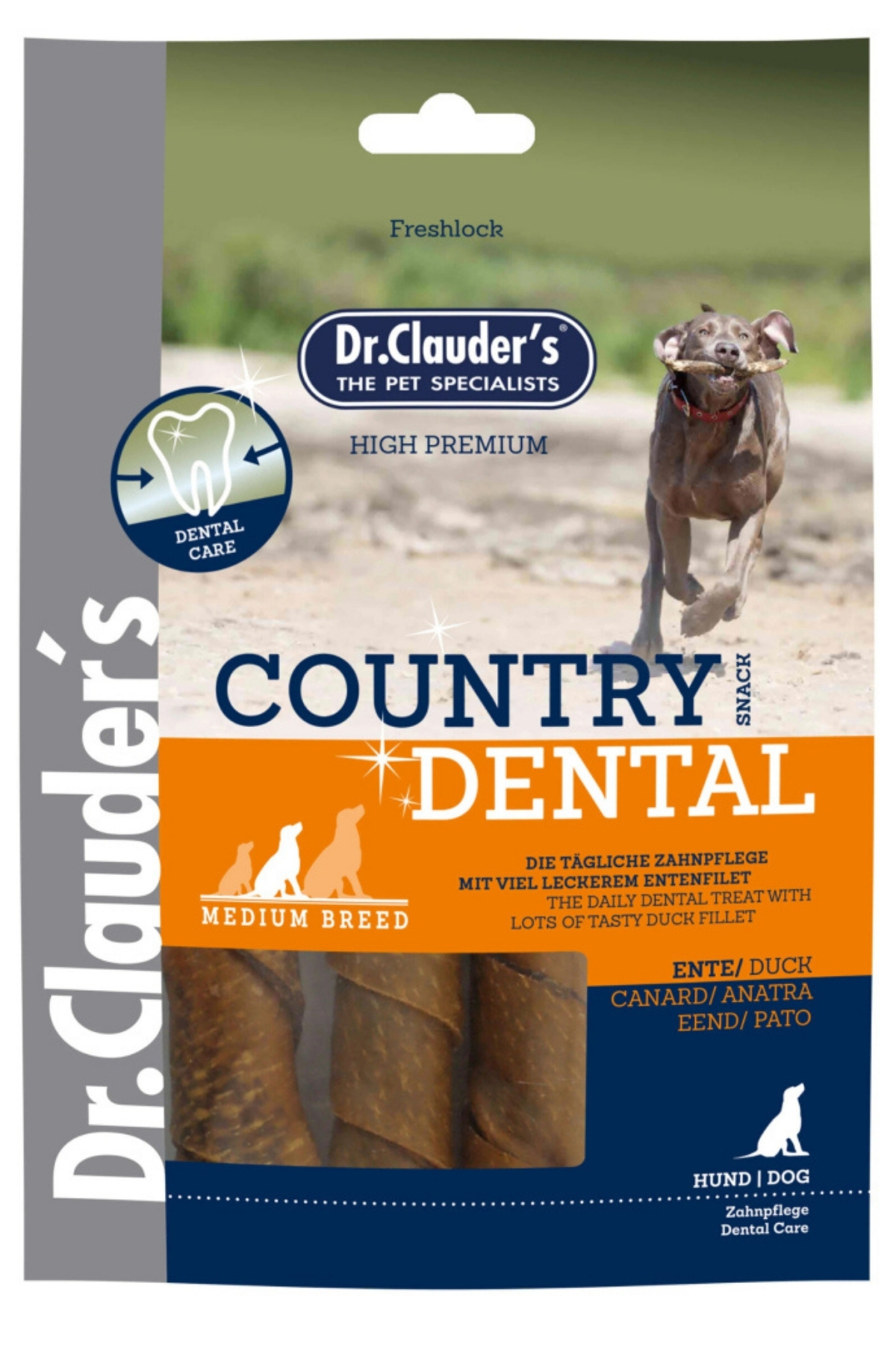 Dr. Clauder Dr.clauder's Country Dental Ördekli Köpek Ödül Maması 120 gr. M