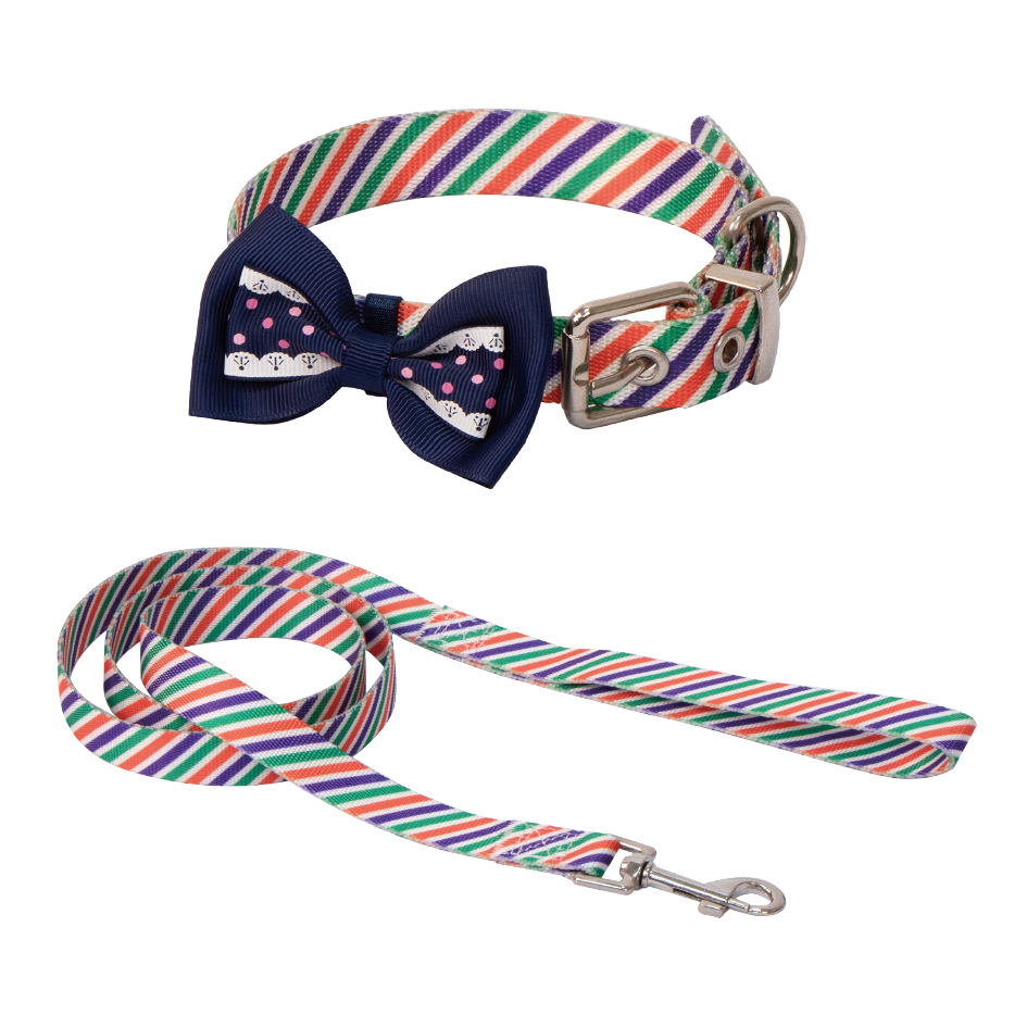 Eastland Papyonlu Boyun Tasma 20mm 40-50 Cm + Uzatma 120cm Çizgili Desenli Eastland Papyonlu Boyun Tasma 20mm 40-50 Cm + Uzatma 120cm Çizgili Desenli