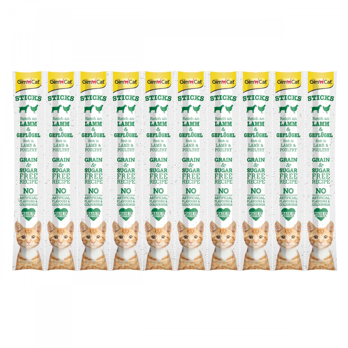 GimCat Sticks Kuzu etli Tavuklu Ödül Çubukları 50 gr - 10lu GimCat Sticks Kuzu etli Tavuklu Ödül Çubukları 50 gr - 10lu