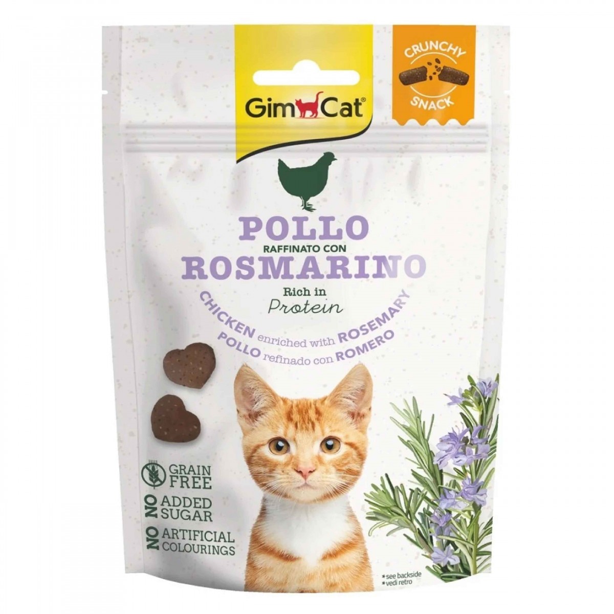 Gimcat Crunchy Snacks Chicken & Rosmery Tahılsız Kedi Ödülü 50 gr Gimcat Crunchy Snacks Chicken & Rosmery Tahılsız Kedi Ödülü 50 gr