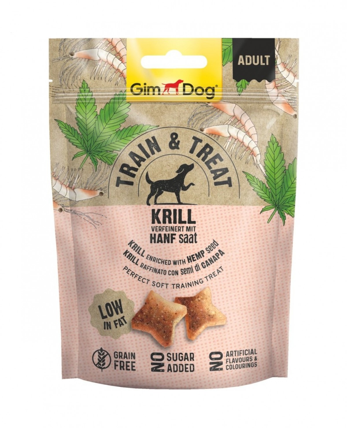 Gimdog Train&Trait Kril ve Kenevir Köpek Ödülü 125gr