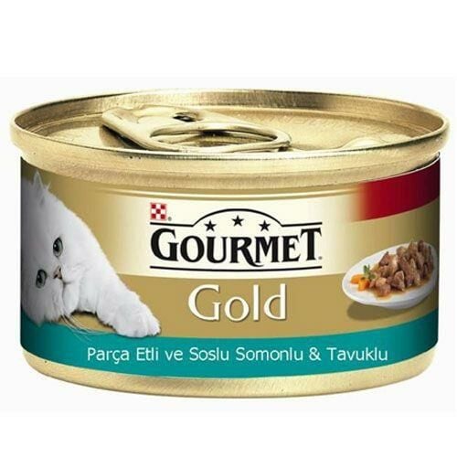 Gourmet Gold Somonlu Tavuklu Parça Et Sos-85 Gr Gourmet Gold Somonlu Tavuklu Parça Et Sos-85 Gr
