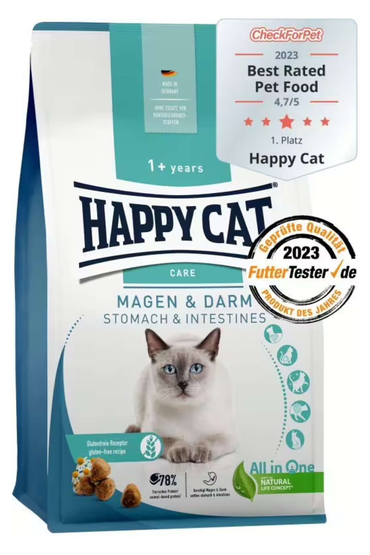 Happy Cat Ördekli Hassas Sindirimli Kedi Maması 4 Kg