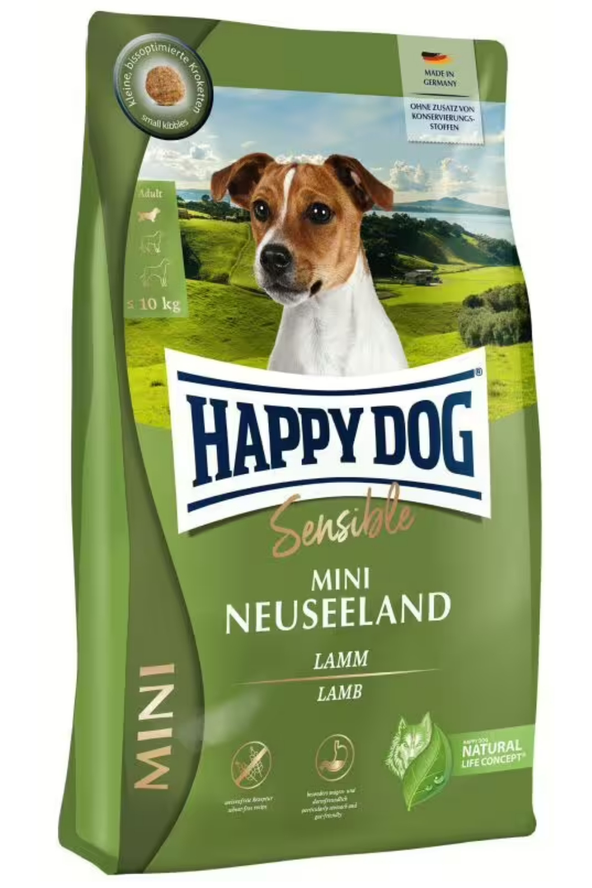 Happy Dog Mini Neuseeland Kuzu Etli Küçük Irk Yetişkin Köpek Maması 4 Kg