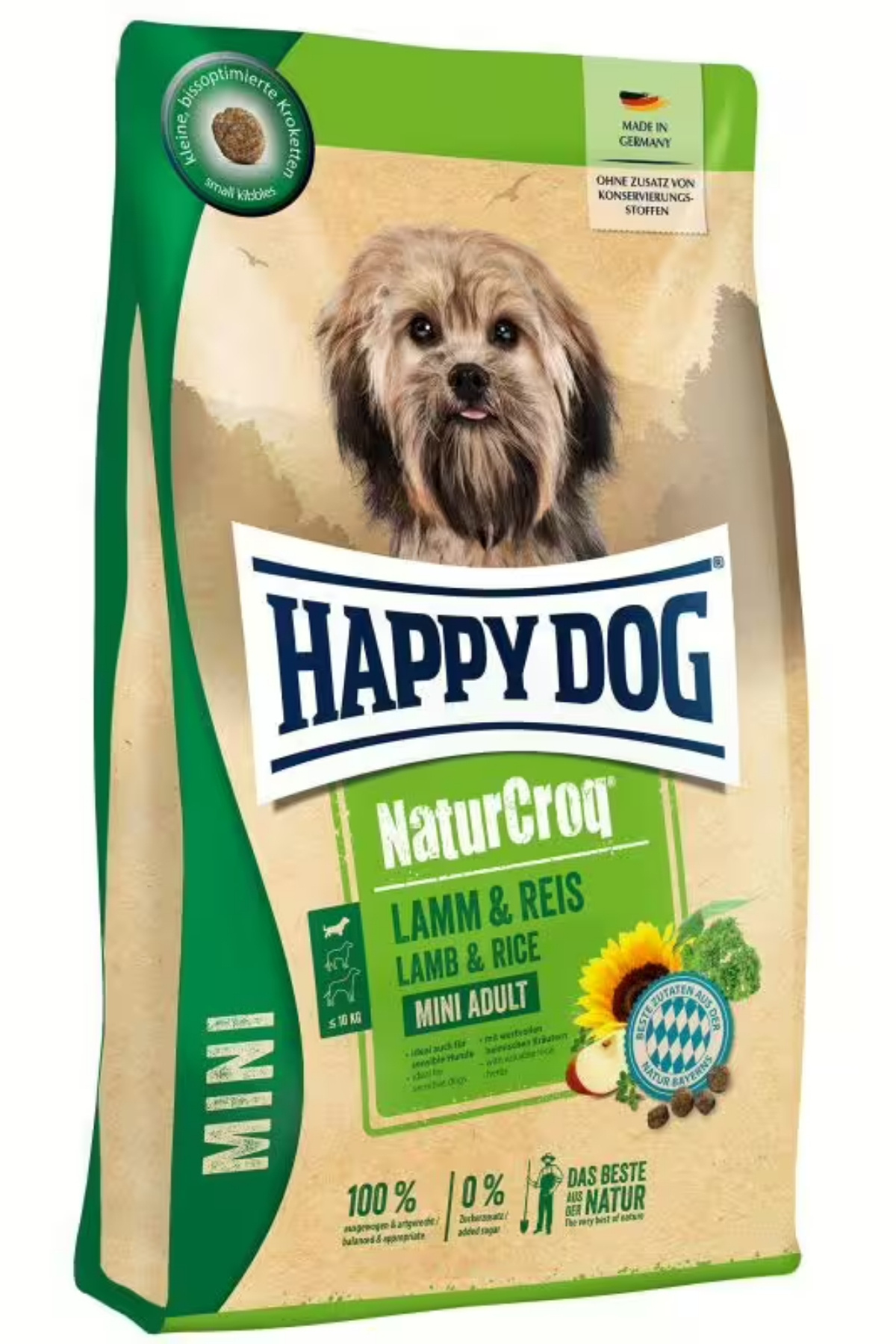 Happy Dog NaturCroq Kuzulu Küçük Irk Yetişkin Köpek Maması 4 Kg