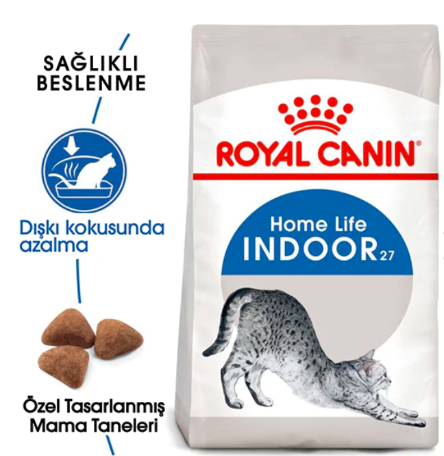 Royal Canin Indoor 27 Ev Kedileri İçin Yetişkin Kedi Maması 400 Gr