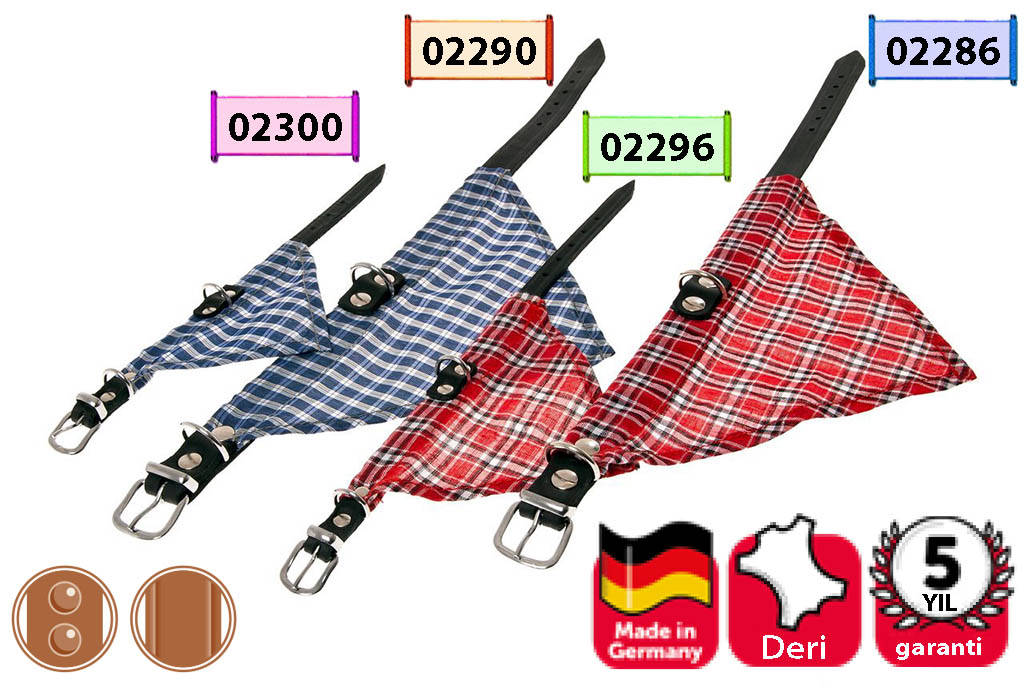 Karlıe Deri Bandanalı Boyun Tasma 42cm Kırmızı Karlıe Deri Bandanalı Boyun Tasma 42cm Kırmızı