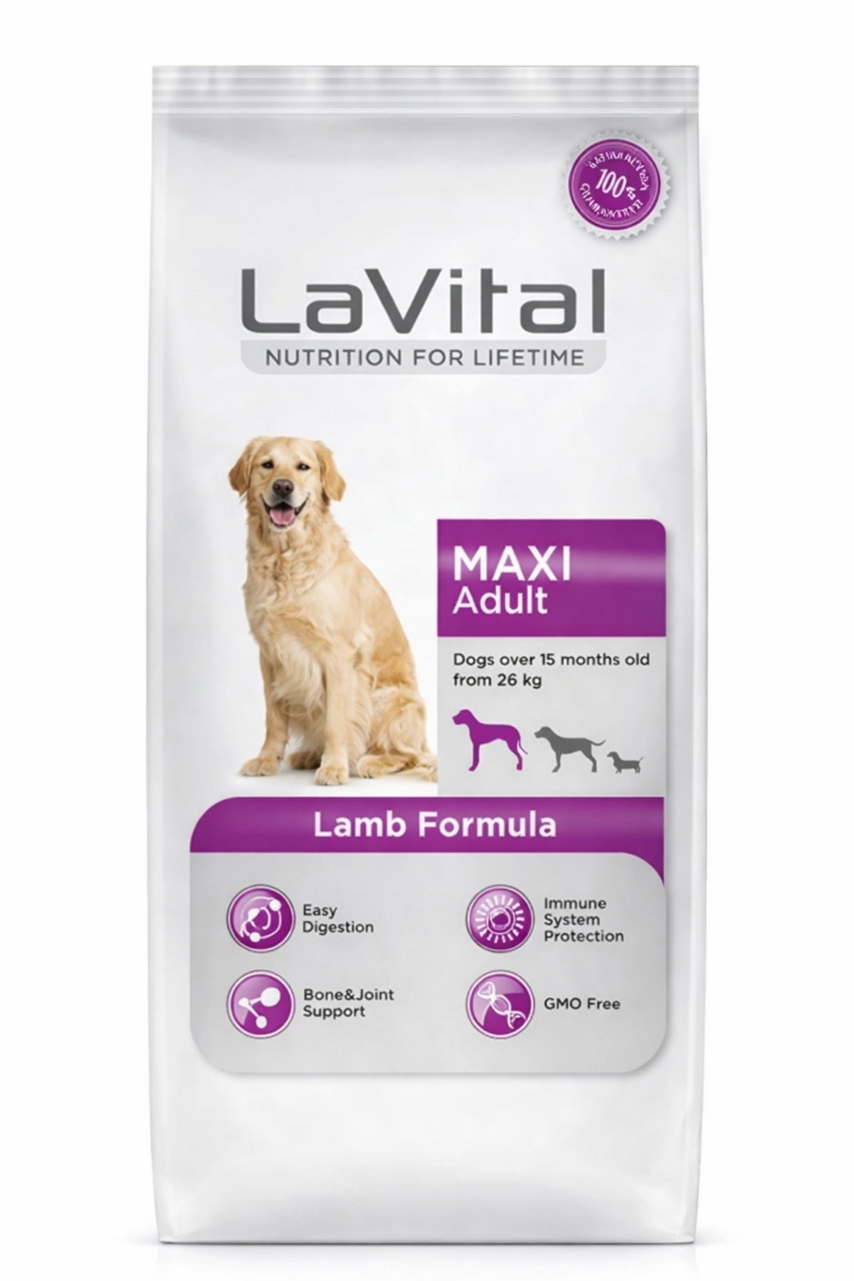 LaVital Kuzulu Maxi Adult Büyük Irk Yetişkin Köpek Maması 15 Kg