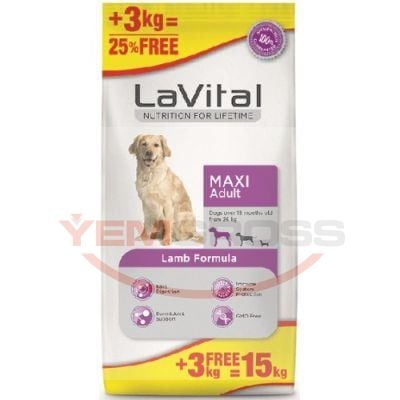 LaVital Kuzulu Büyük Irk Yetişkin Köpek Maması 15kg