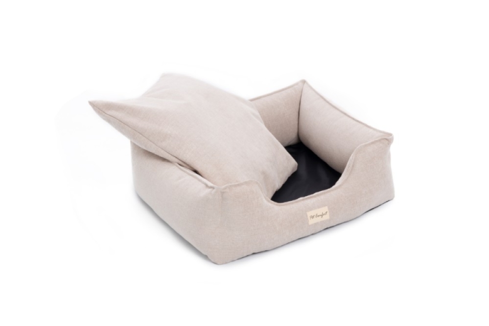 Pet Comfort Alpha  Ekru Köpek Yatağı M 80x65cm