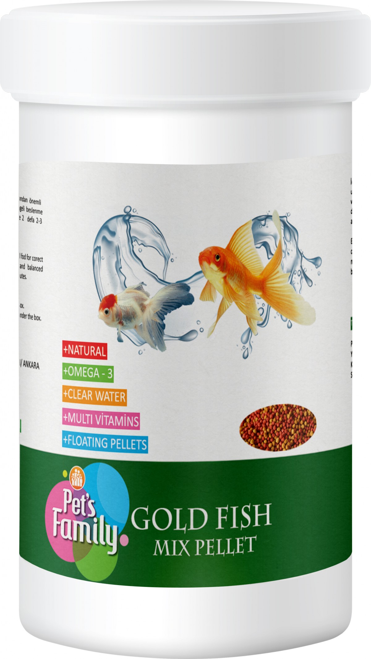 Pets Family Gold Fısh Mıx Pellet 100ml/40g Pets Family Gold Fısh Mıx Pellet 100ml/40g