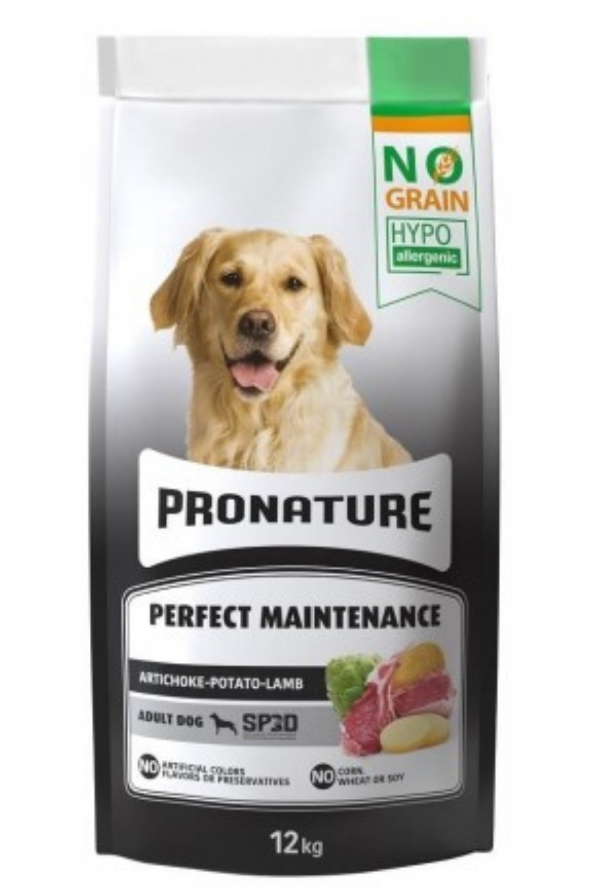 Pronature Hipoalerjenik Kuzu Etli Enginarlı Ve Patatesli Tahılsız Yetişkin Köpek Maması 12 Kg