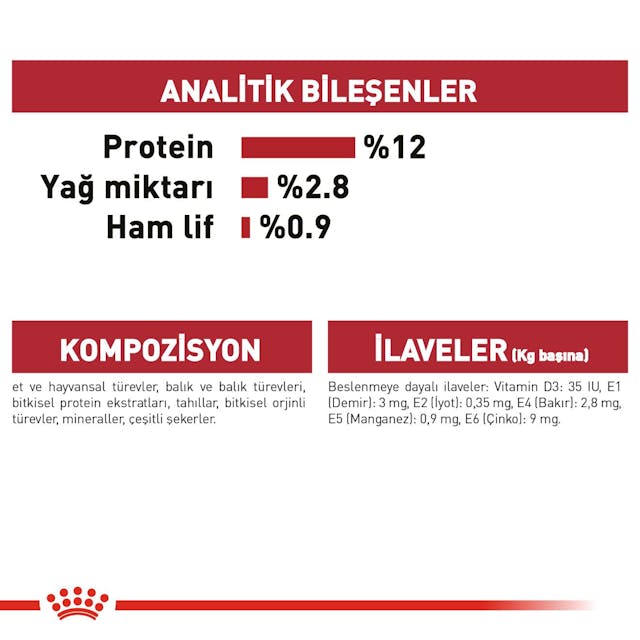 Royal Canin Instinctive Gravy Yetişkin Kedi Maması Pouch 85gr