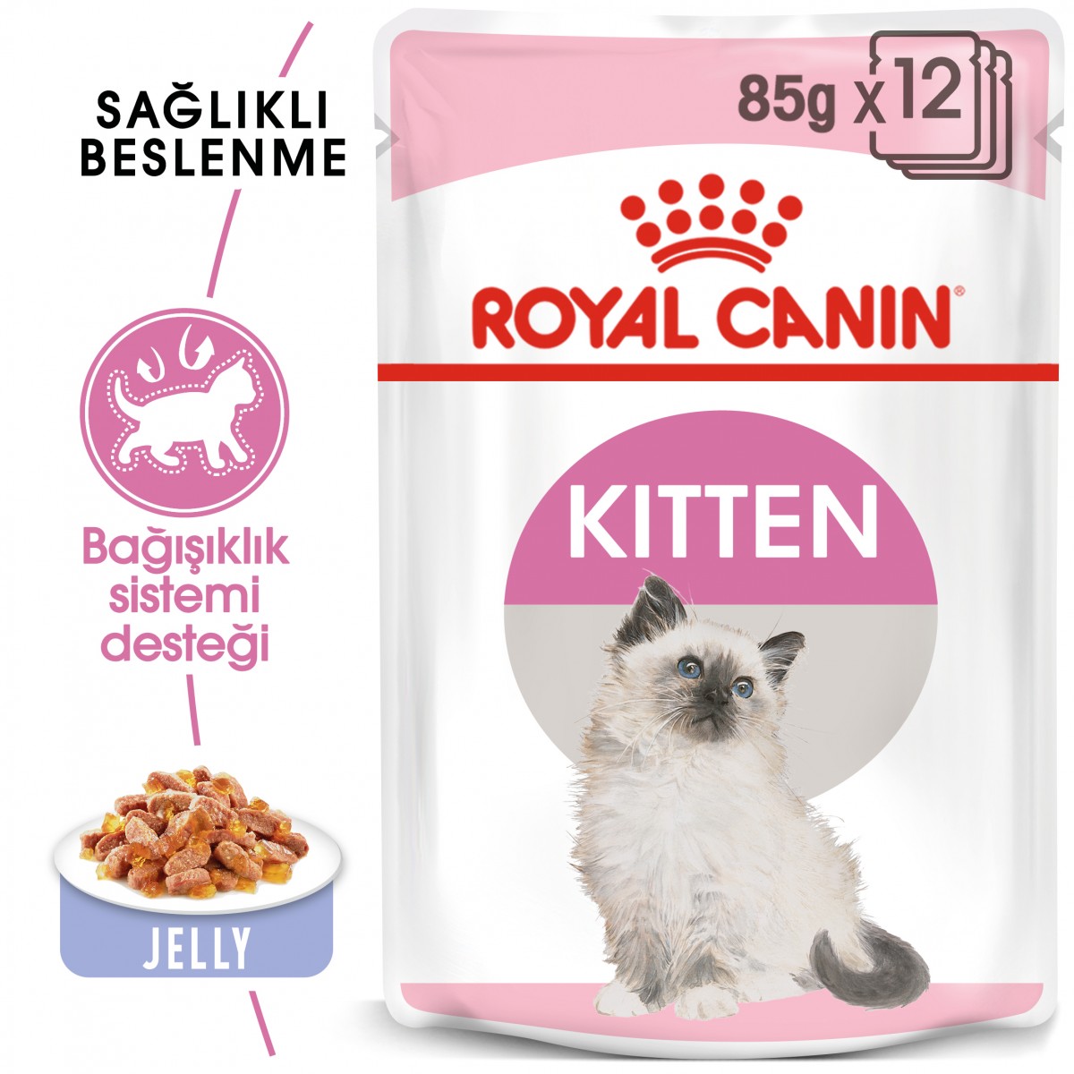 Royal Canin Kitten Jelly Pouch Yavru Kedi Konserve Yaş Maması 85 Gr