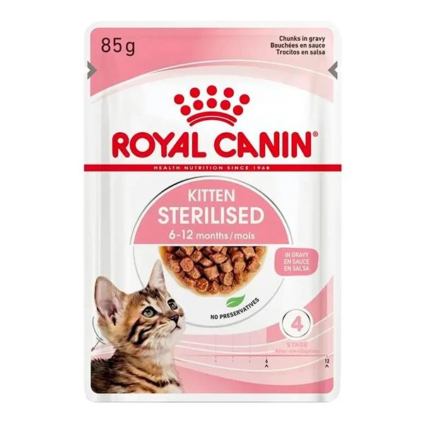 Royal Canin Kitten Sterilised Kısır Yavru Kedi Maması 85gr Royal Canin Kitten Sterilised Kısır Yavru Kedi Maması 85gr