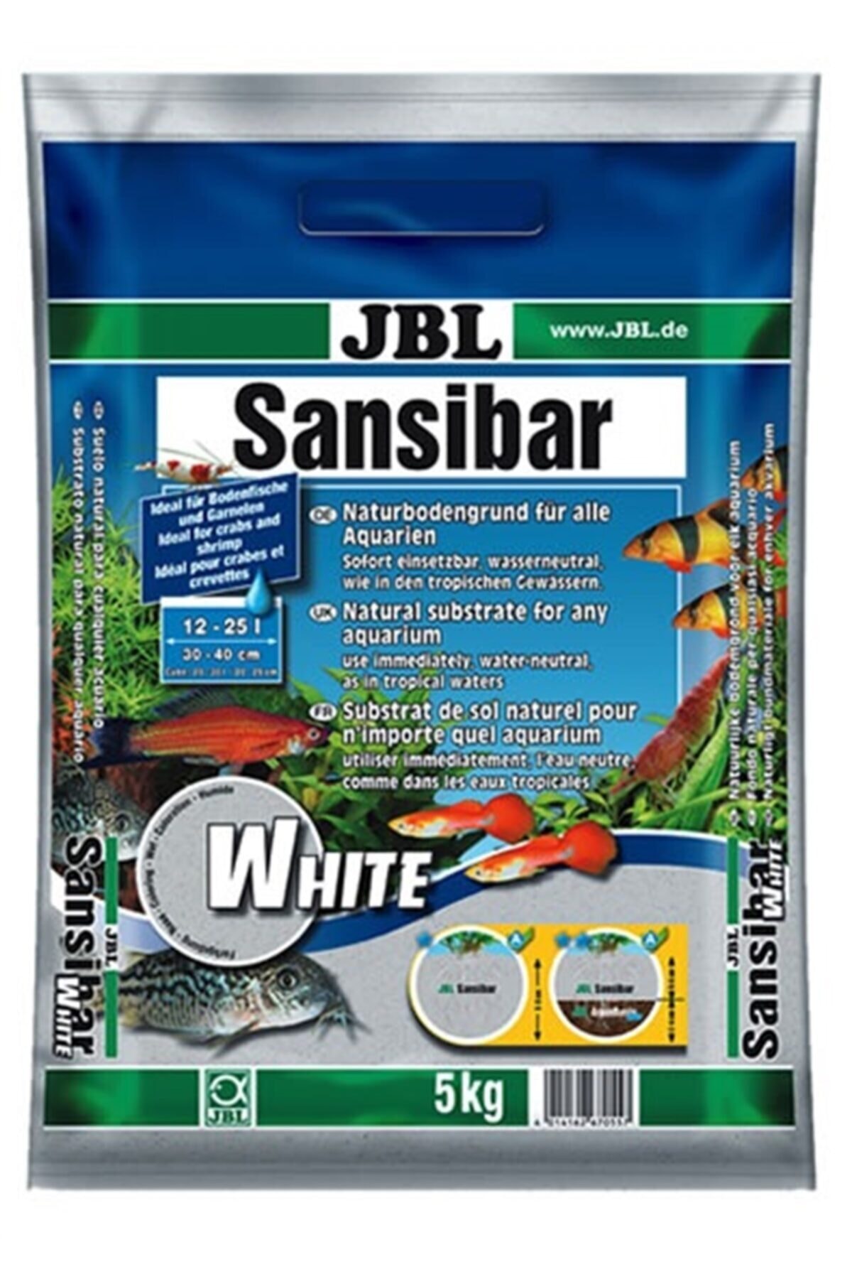 Jbl Sansıbar Beyaz 0,1-0,4 Mm 5 Kg Kum
