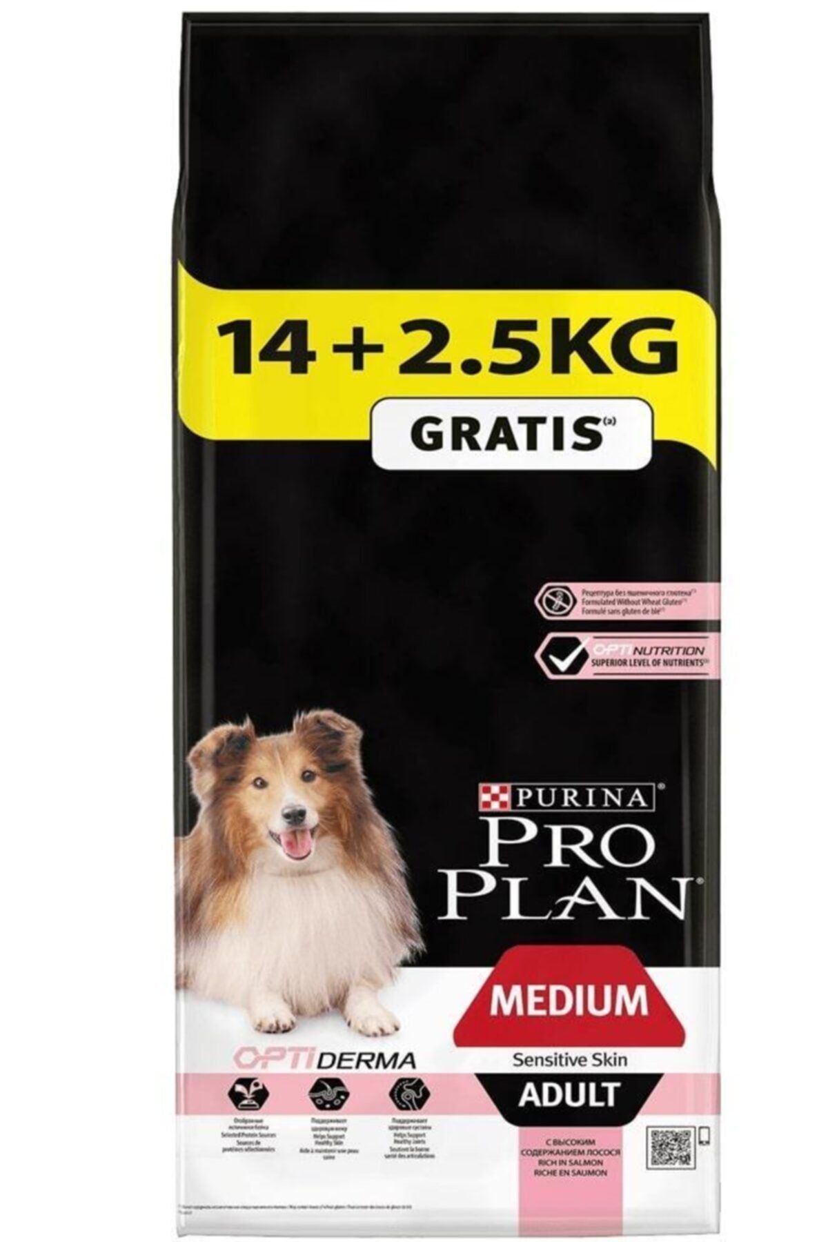 Somonlu Hassas Yetişkin Köpek Maması 14+2,5 Kg