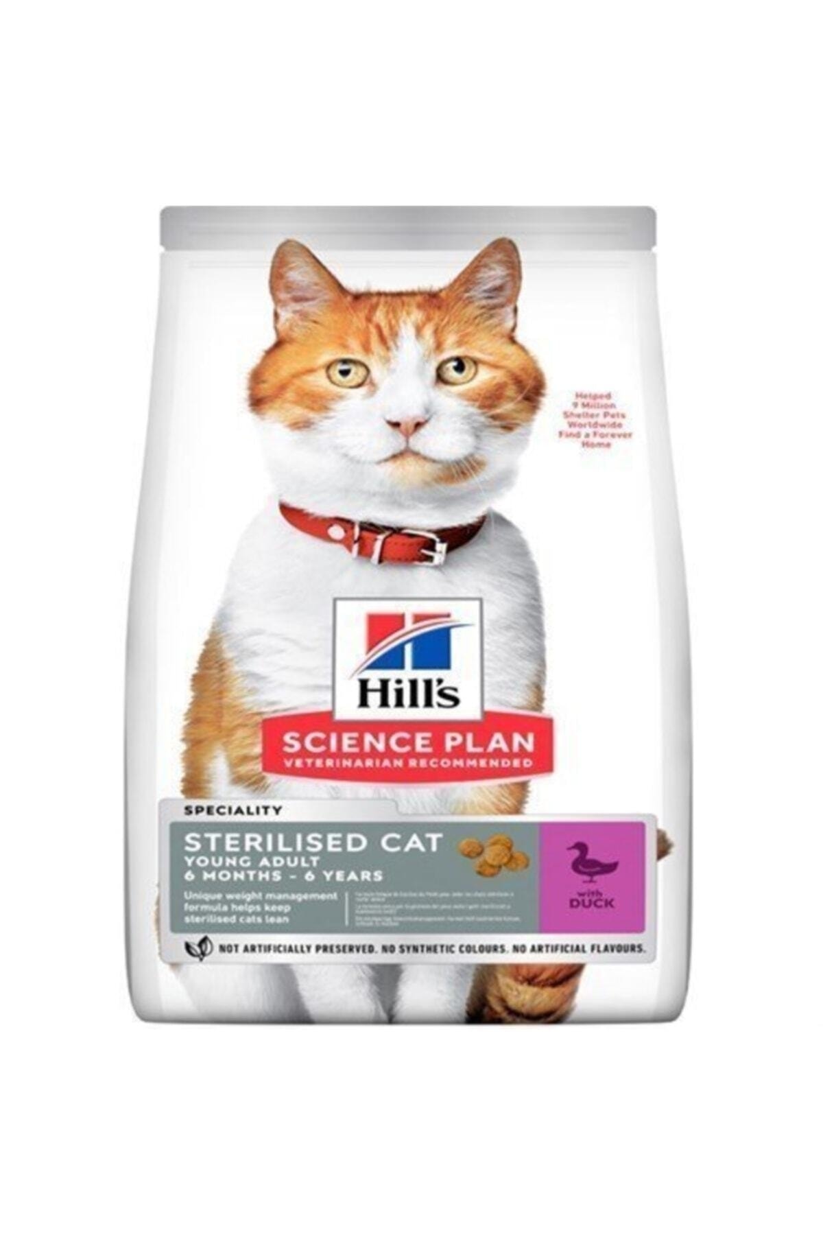 Hill's SP Ördekli Kısırlaştırılmış Yetişkin Kedi Maması 1.5KG Hill's SP Ördekli Kısırlaştırılmış Yetişkin Kedi Maması 1.5KG