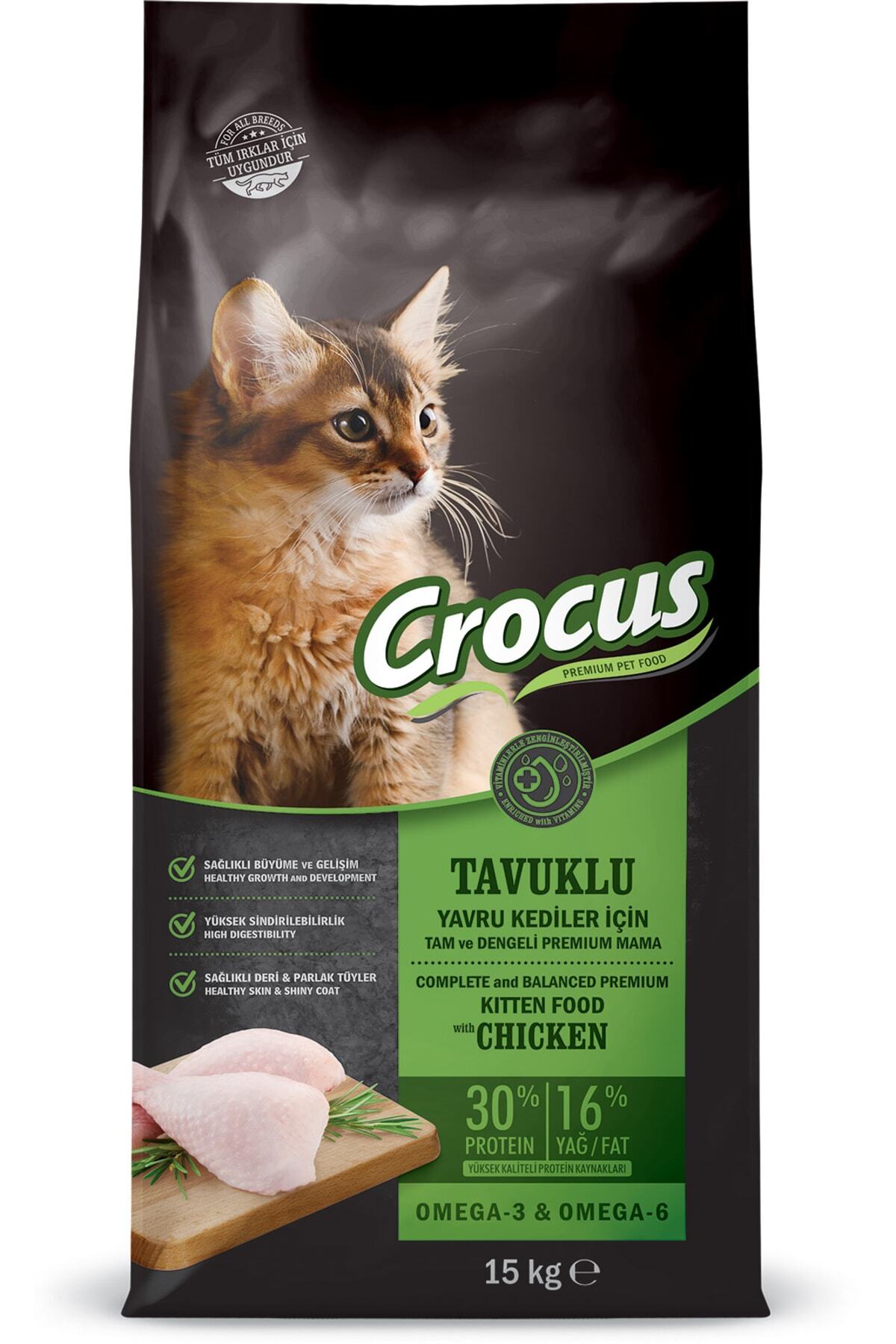 Crocus Tavuk Etli Yavru Kedi Maması 15 Kg Crocus Tavuk Etli Yavru Kedi Maması 15 Kg