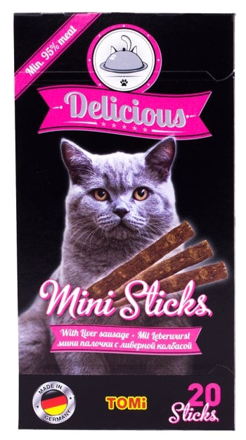 Tomi Kedi Mini Stick Sosisli 20x2gr 40gr Tomi Kedi Mini Stick Sosisli 20x2gr 40gr