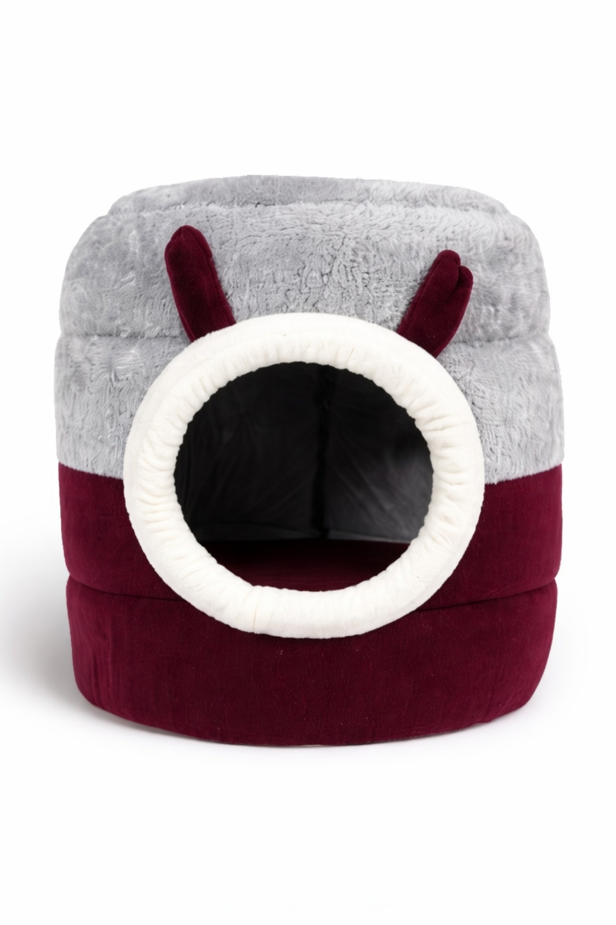 Trompet's Bordo Gri Yıkanabilir Kutu Kedi Yatağı 40x40 Cm Trompet's Bordo Gri Yıkanabilir Kutu Kedi Yatağı 40x40 Cm