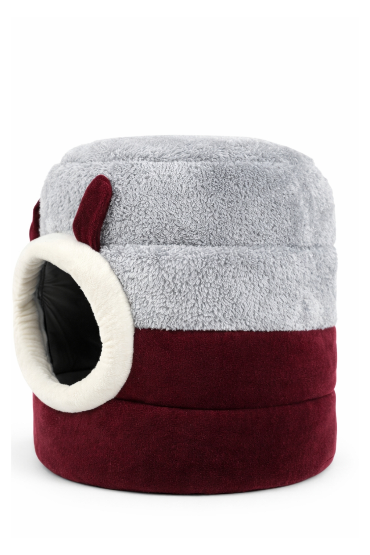 Trompet's Bordo Gri Yıkanabilir Kutu Kedi Yatağı 40x40 Cm Trompet's Bordo Gri Yıkanabilir Kutu Kedi Yatağı 40x40 Cm