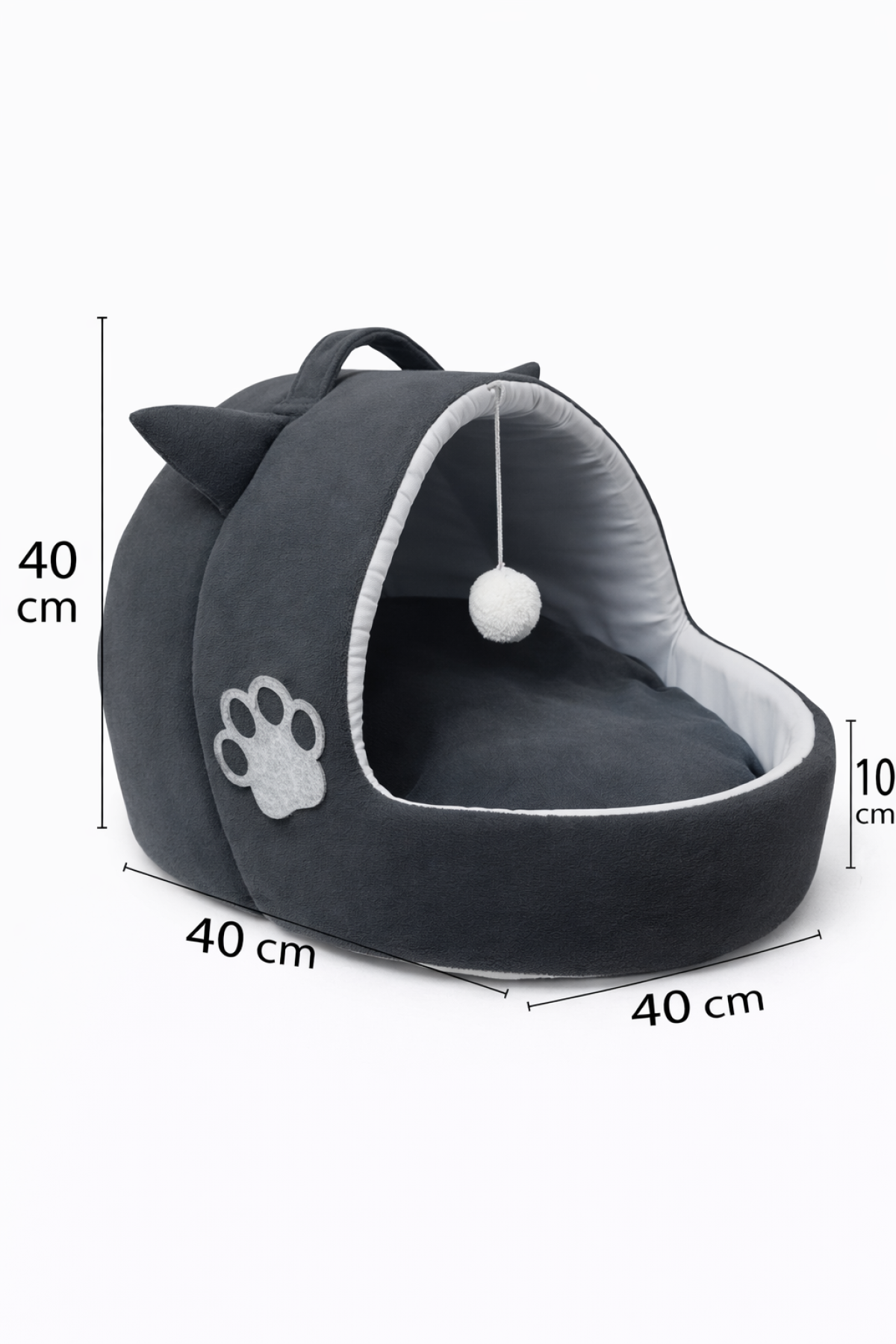 Trompet's Füme Kulaklı Yıkanabilir Kedi ve Köpek Yatağı Trompet's Füme Kulaklı Yıkanabilir Kedi ve Köpek Yatağı