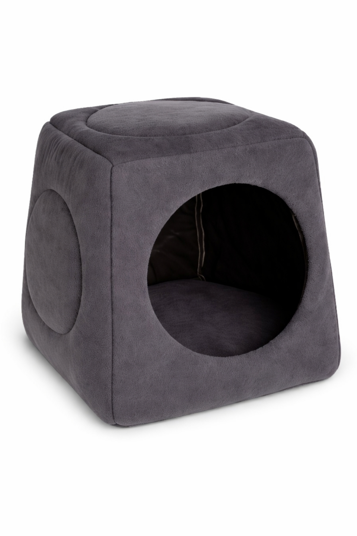 Trompet's Gri Yıkanabilir 3 Fonksiyonlu Kedi Yatağı