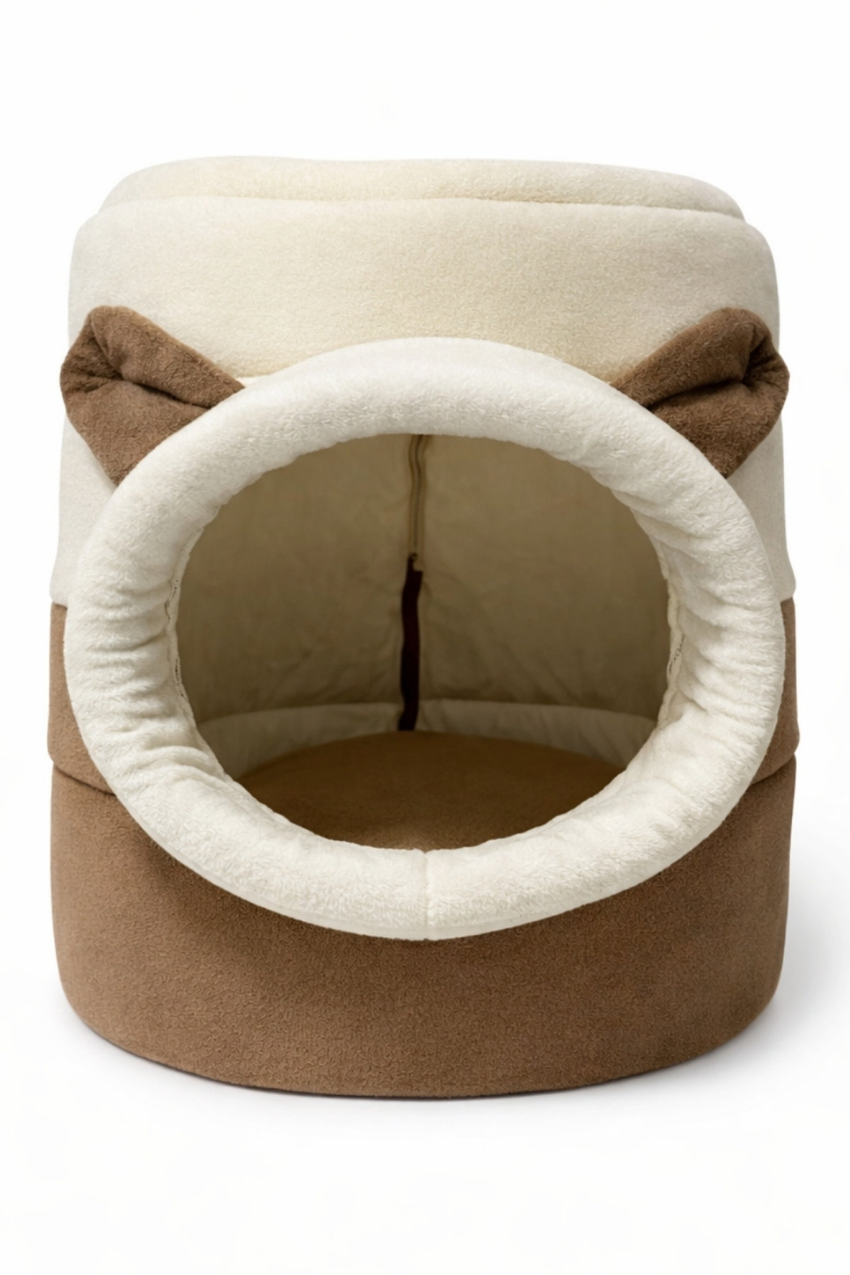 Trompet's Kahve Bej Yıkanabilir Kutu Kedi Yatağı 40x40 Cm