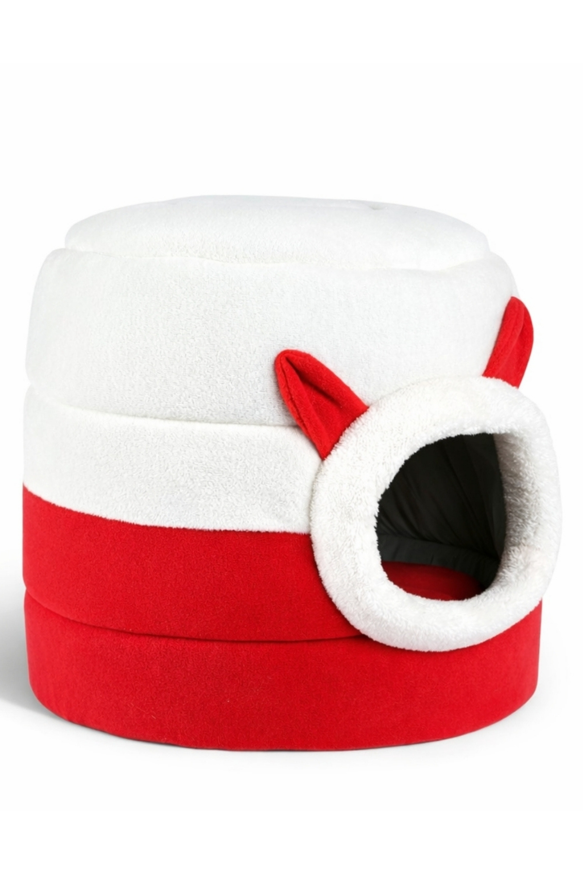 Trompet's Kırmızı Beyaz Yıkanabilir Kutu Kedi Yatağı 40x40 Cm Trompet's Kırmızı Beyaz Yıkanabilir Kutu Kedi Yatağı 40x40 Cm