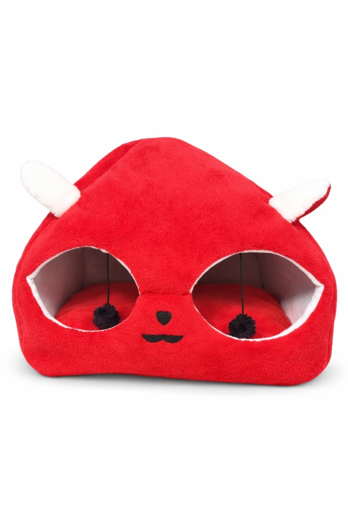 Trompet's Kırmızı Kedi Kafalı Büyük Kedi Evi Yatağı Trompet's Kırmızı Kedi Kafalı Büyük Kedi Evi Yatağı