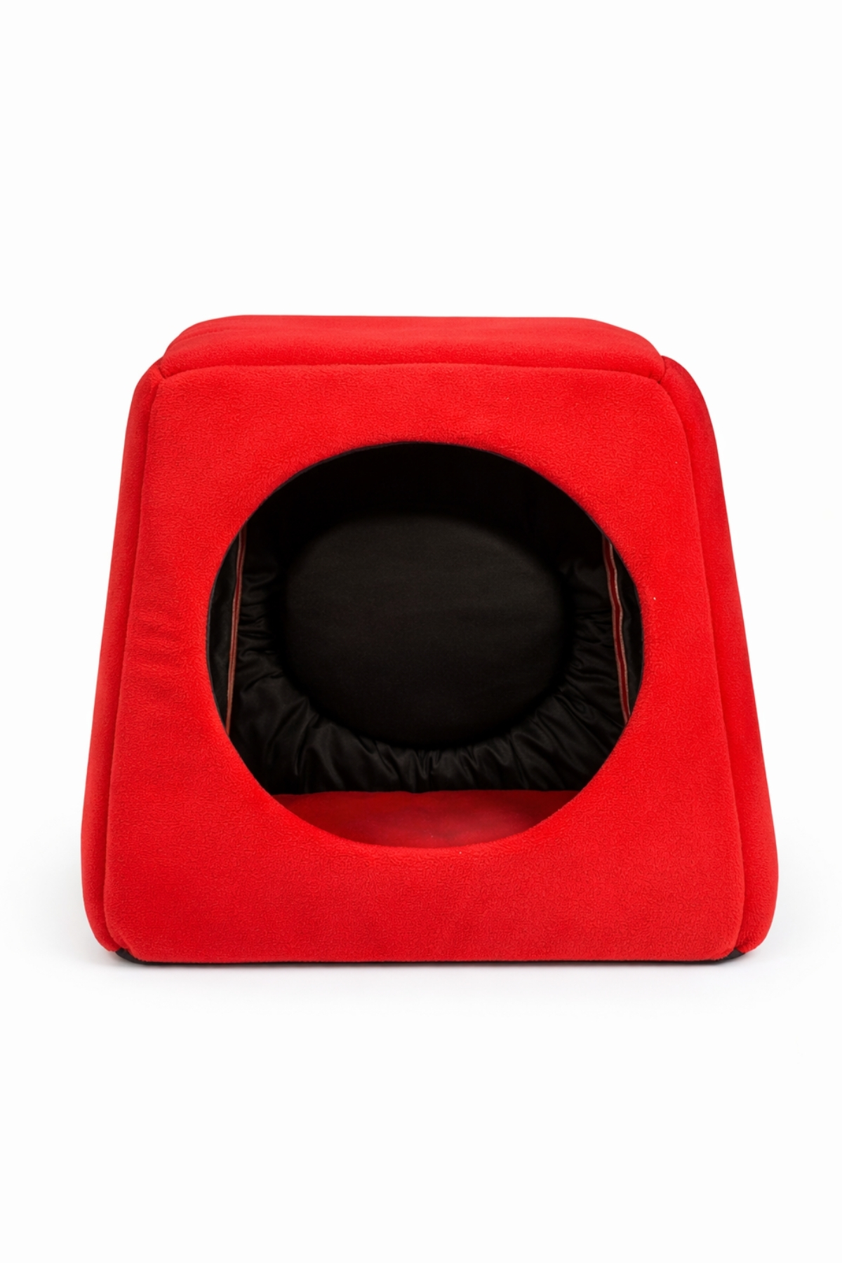 Trompet's Kırmızı Yıkanabilir 3 Fonksiyonlu Kedi Yatağı