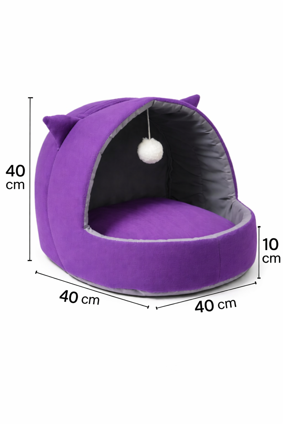 Trompet's Mor Kulaklı Yıkanabilir Kedi ve Köpek Yatağı Trompet's Mor Kulaklı Yıkanabilir Kedi ve Köpek Yatağı