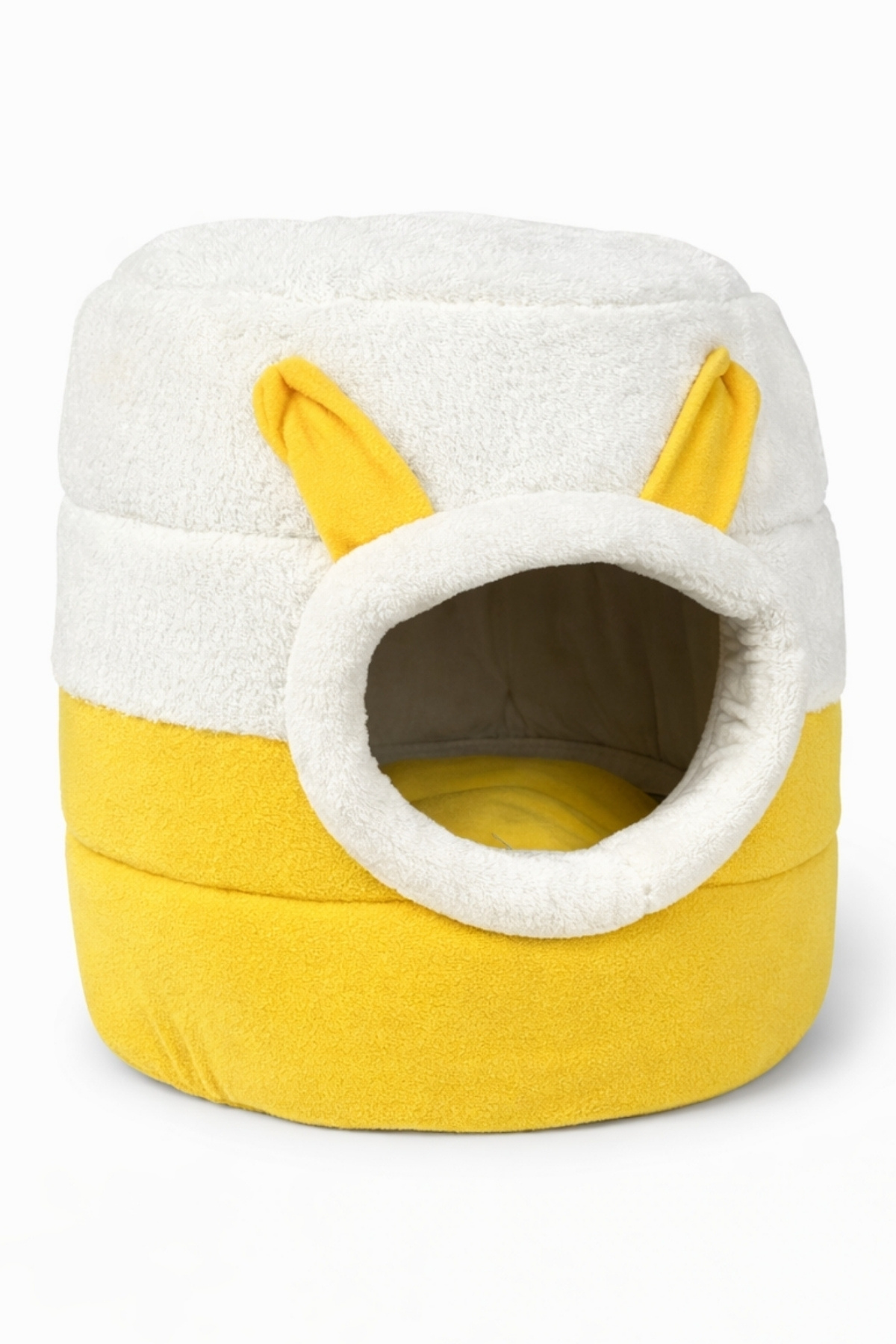 Trompet's Sarı Beyaz Yıkanabilir Kutu Kedi Yatağı 40x40 Cm Trompet's Sarı Beyaz Yıkanabilir Kutu Kedi Yatağı 40x40 Cm