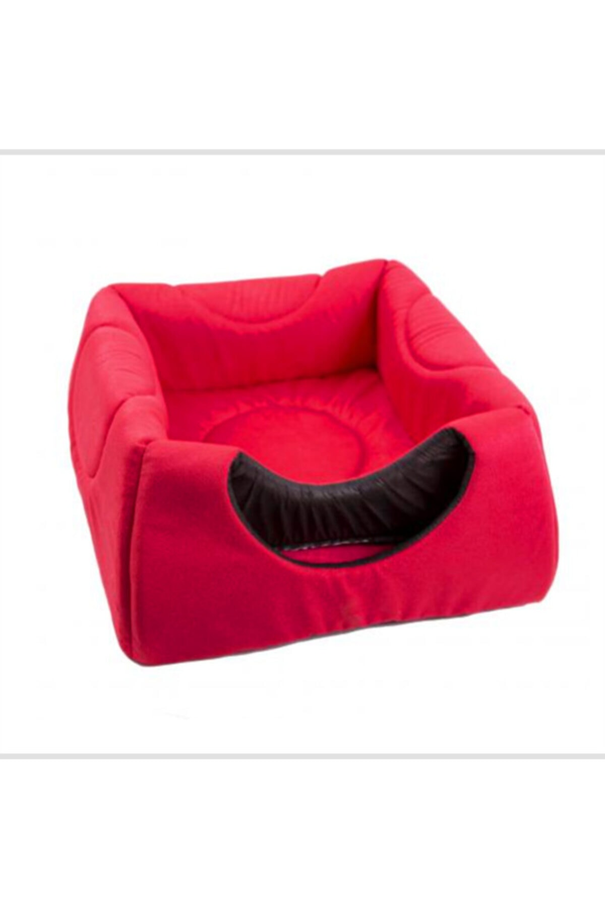 Üç Fonksiyonlu Kırmızı Kedi Yuvası Yatağı Taytüyü Yıkanabilir 40x40 Cm