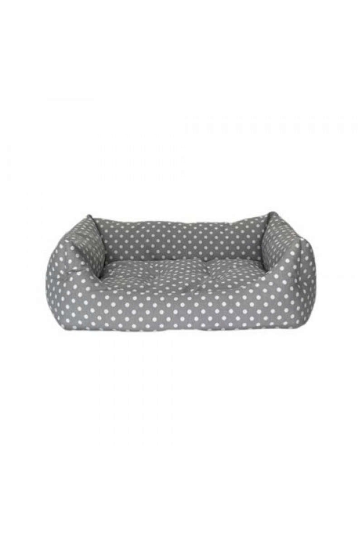 Pet Comfort Uniform Gri Puantiyeli Köpek Yatağı L 70x60cm Pet Comfort Uniform Gri Puantiyeli Köpek Yatağı L 70x60cm