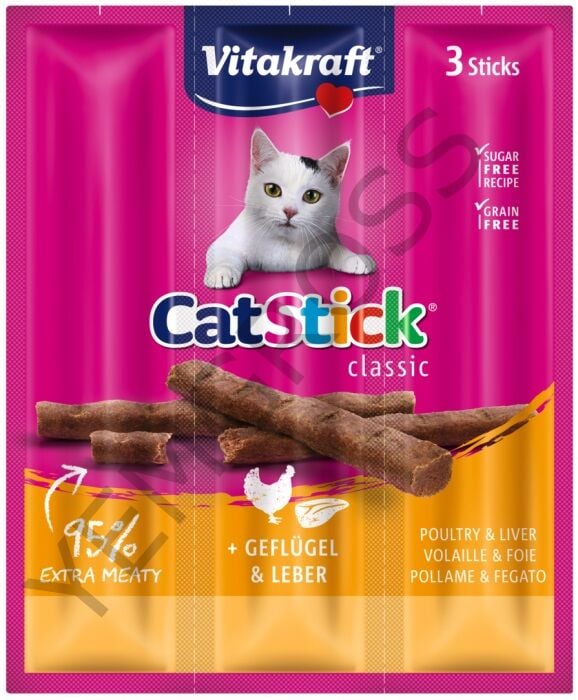 Vitakraft Cat Stick Kümes Hay.Ve Ciğer 3Ad 24Gr 20