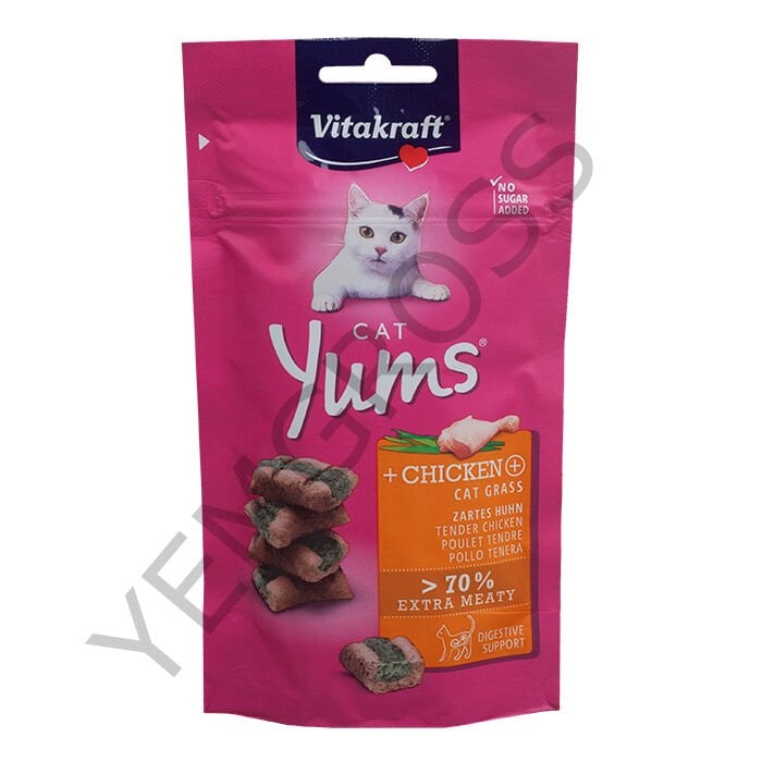 Vitakraft Yumuşak Kedi Ödülü Tavuk ve Kedi Otlu 40