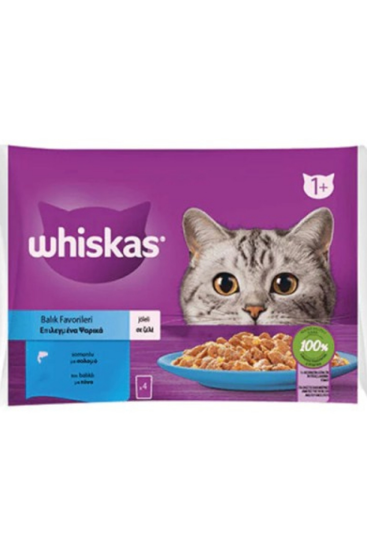WHISKAS TON BALIKLI 4 'LÜ PAKET - 4x85 GR (KOLİ:13)