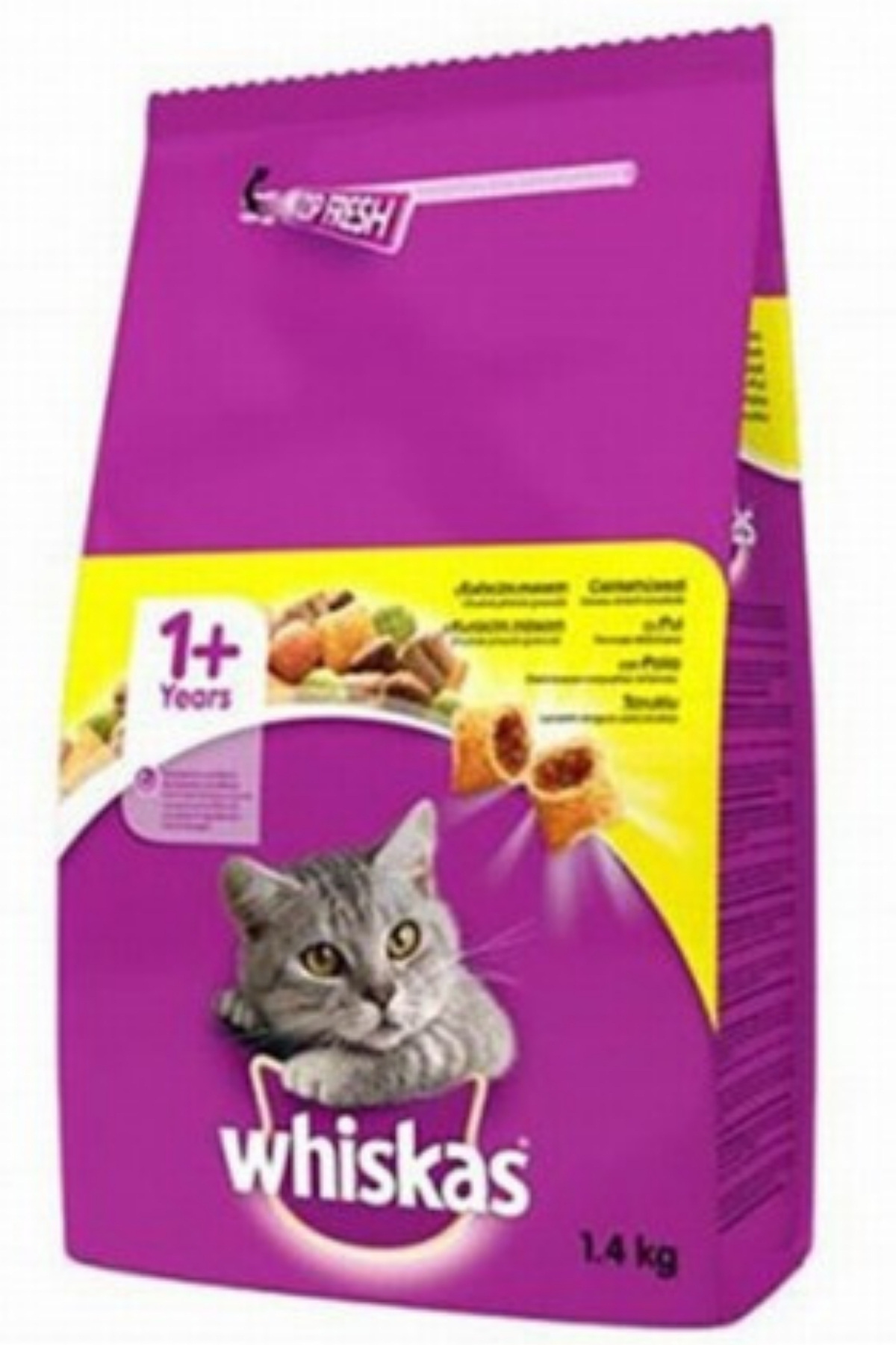 Whiskas Tavuk&Sebze Kedi Maması - 1,4Kg