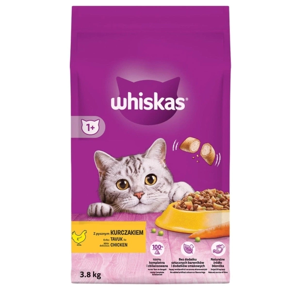 Whiskas Tavuklu ve Sebzeli Yetişkin Kedi Maması 3,8kg Whiskas Tavuklu ve Sebzeli Yetişkin Kedi Maması 3,8kg