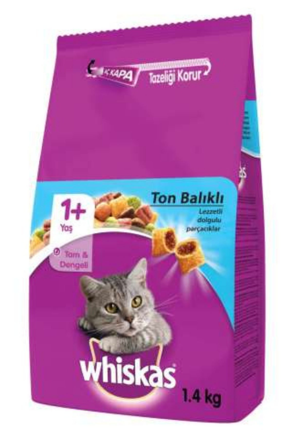 Whiskas Ton&Sebze Kedi Maması - 1,4Kg