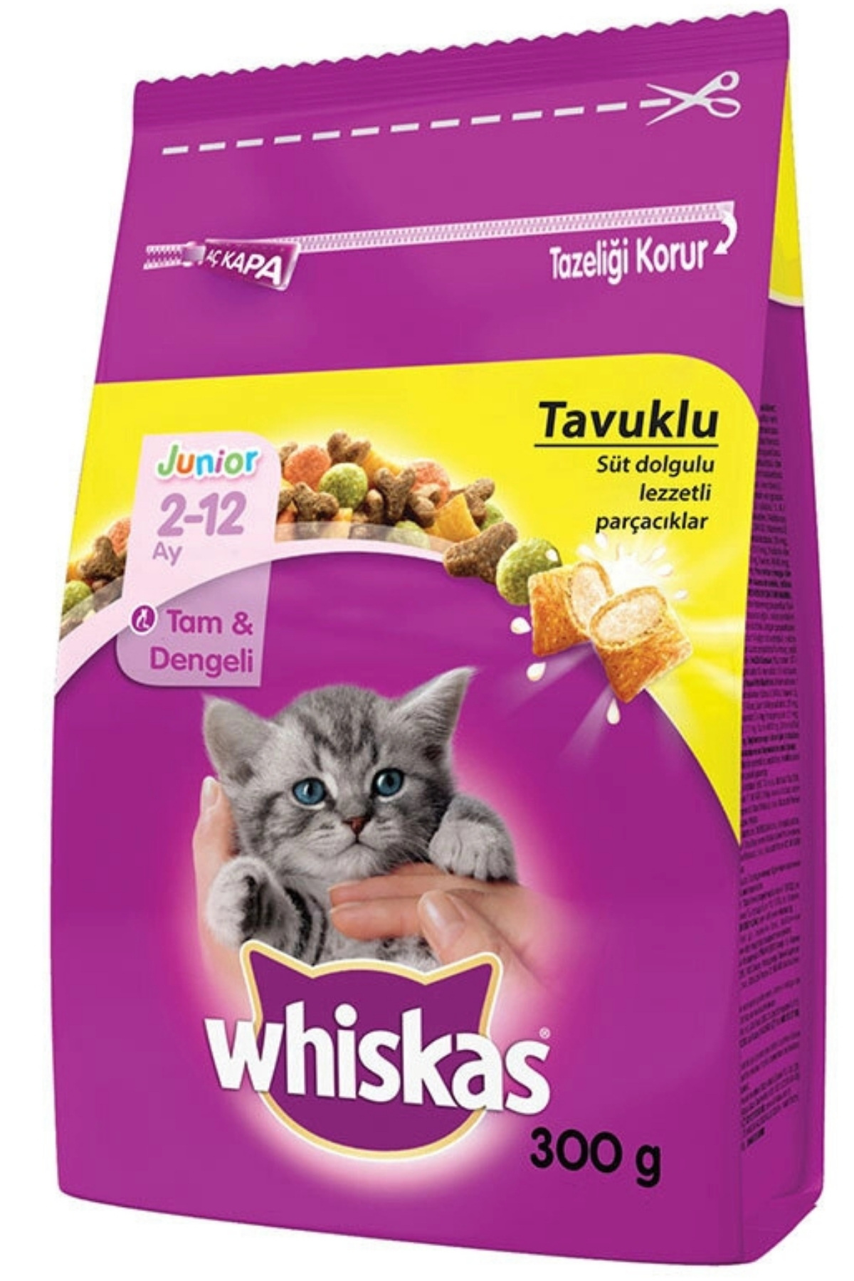 Whiskas Yavru Tavuklu Kedi Maması - 300Gr