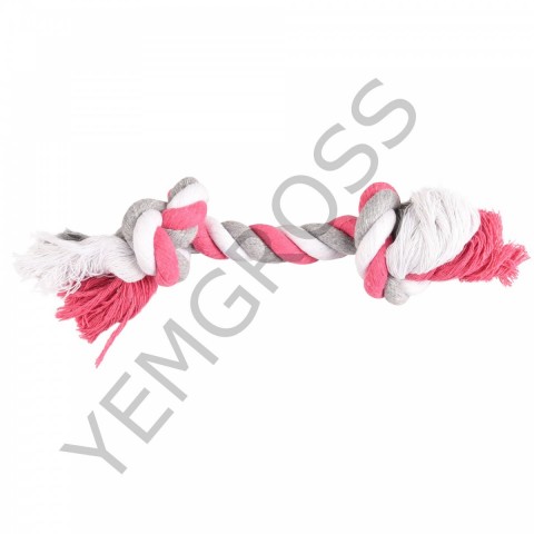 2 Düğümlü Pembe Gri İp S 22 Cm