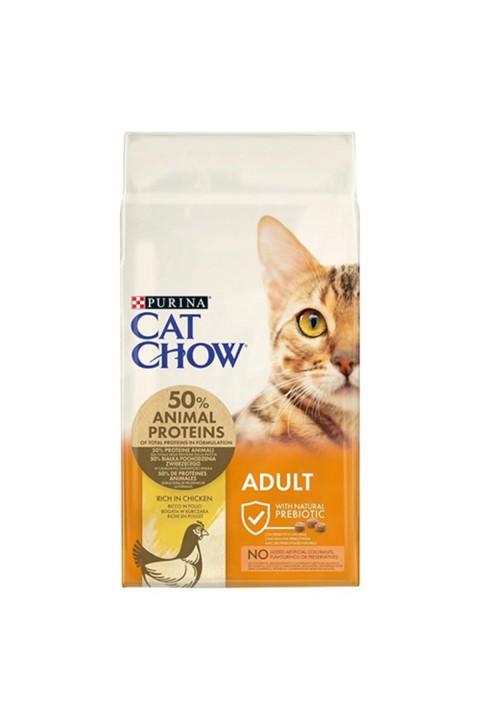 Cat Chow Yetişkin Tavuklu Kedi Maması-15Kg